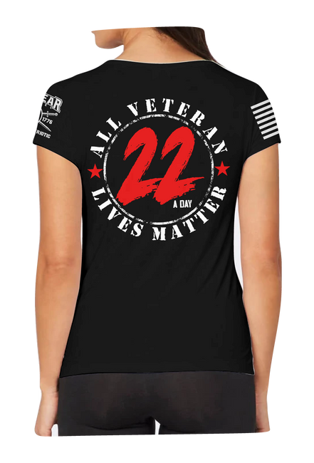 All Veteran Lives Matter Ladies Tee | Grit Gear Apparel