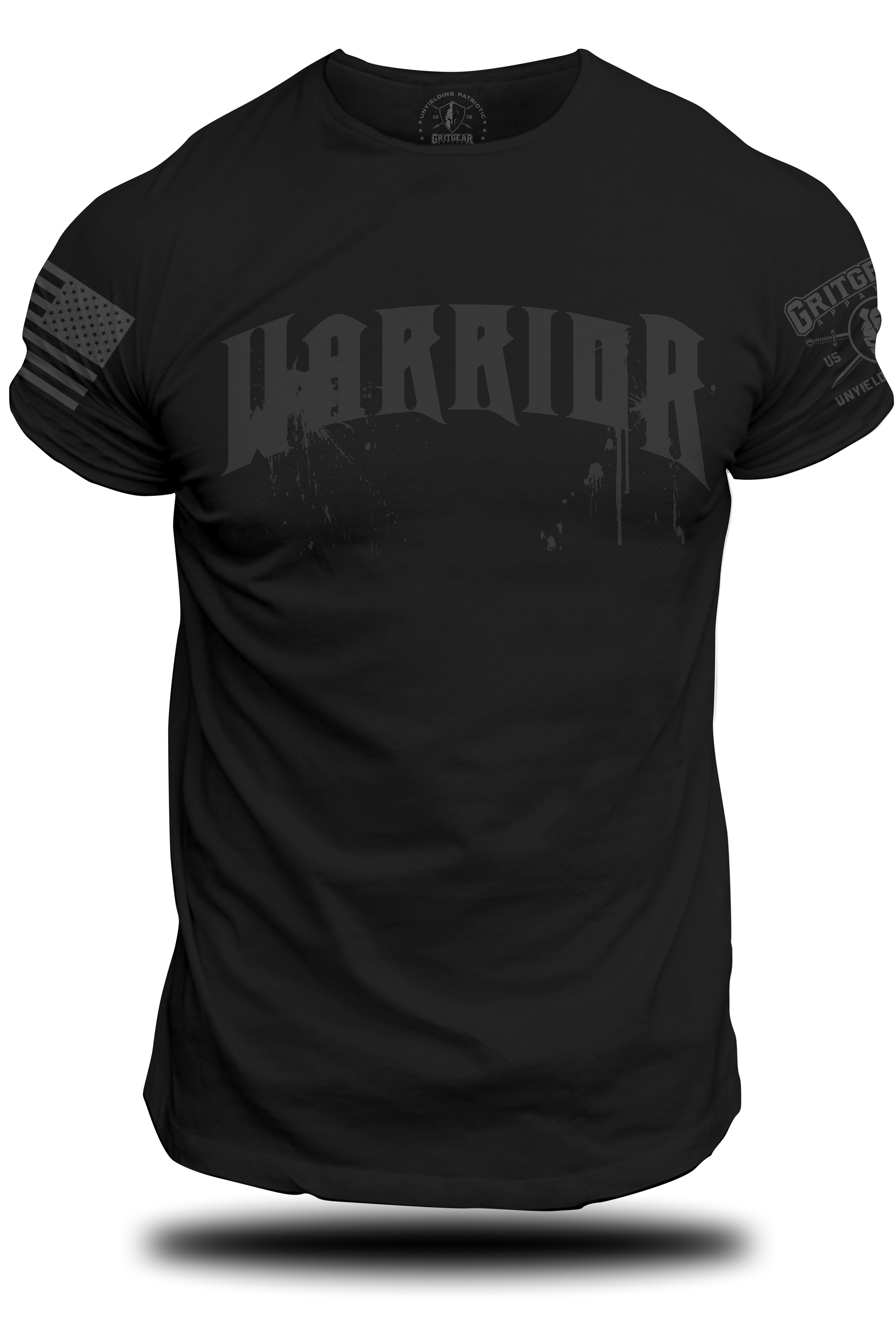 Warrior Black T-shirt | Grit Gear Apparel ®