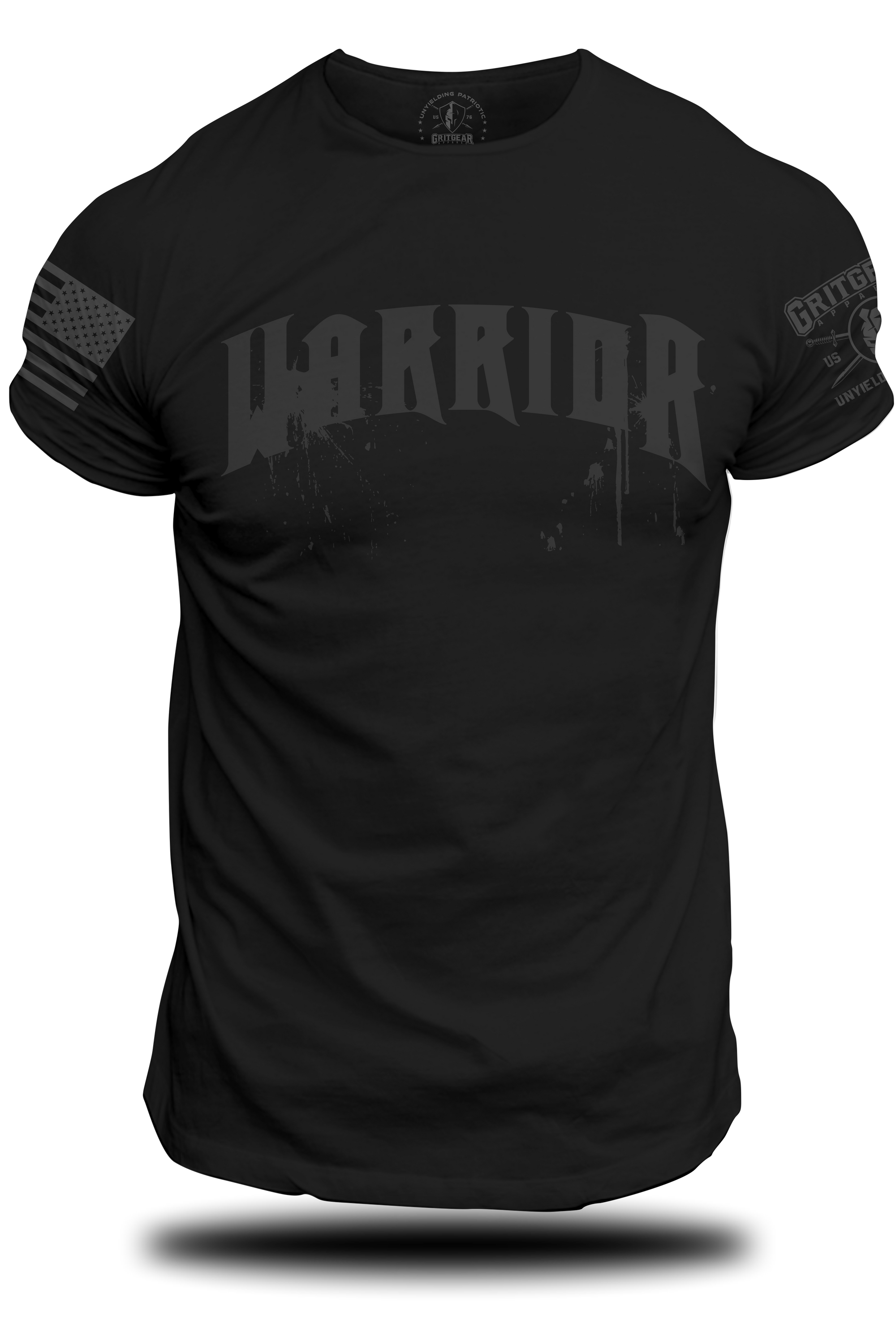 Warrior Black T-shirt | Grit Gear Apparel ®