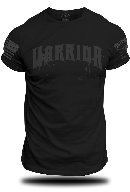 Warrior Black T-shirt | Grit Gear Apparel ®