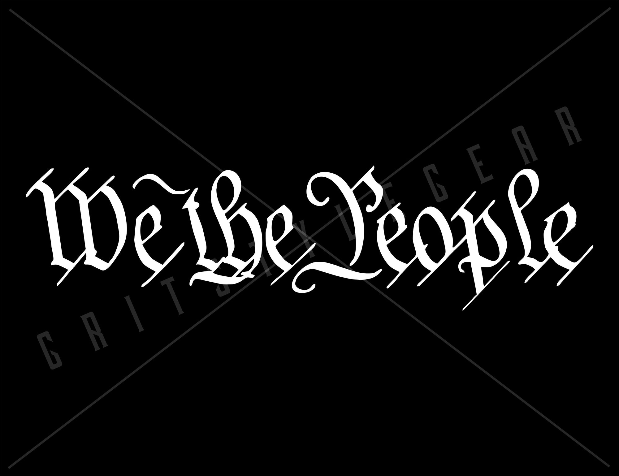 We The People Vinyl Decal | Grit Style Gear
