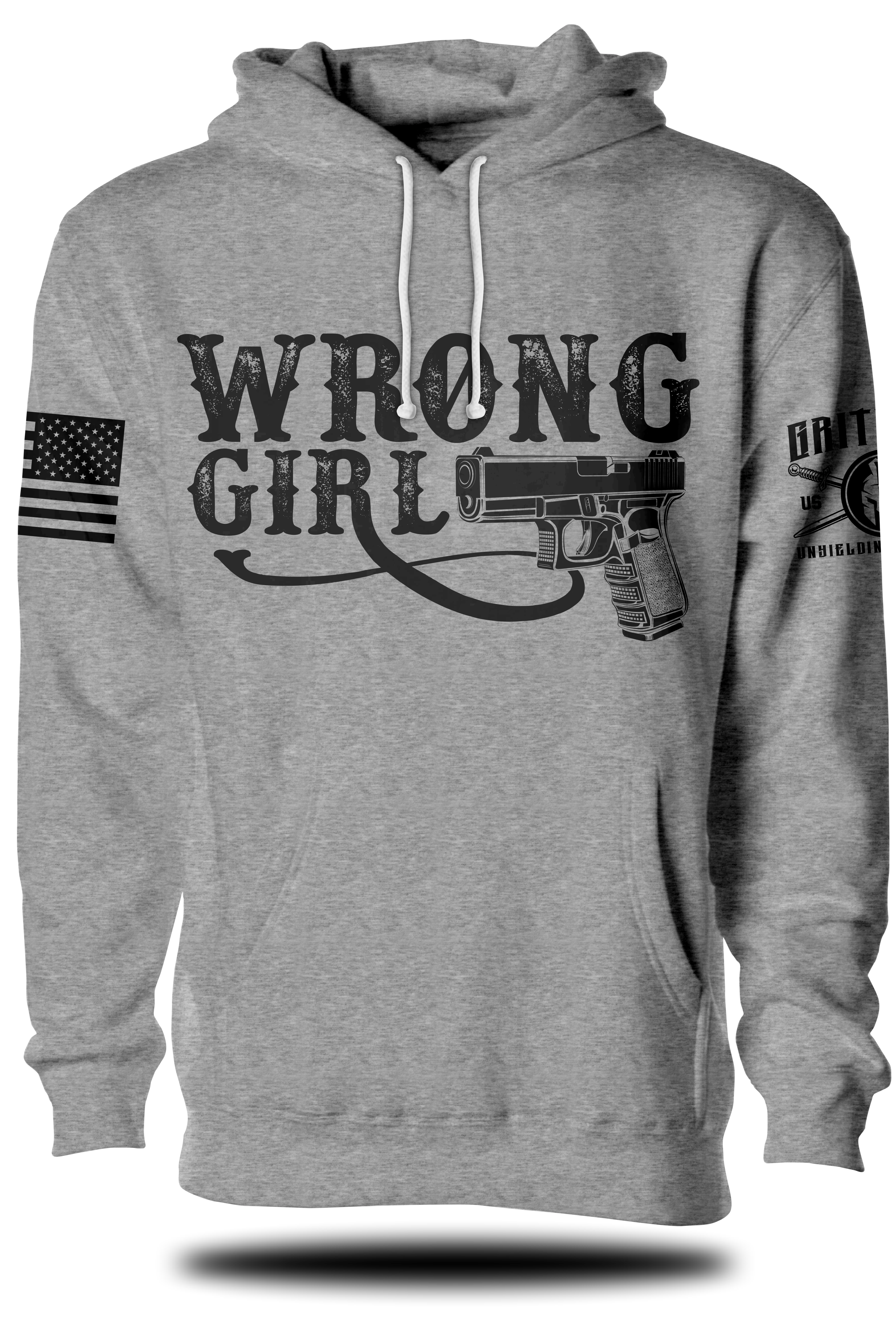 Wrong Girl With Glock Hoodie | Grit Gear Apparel ®