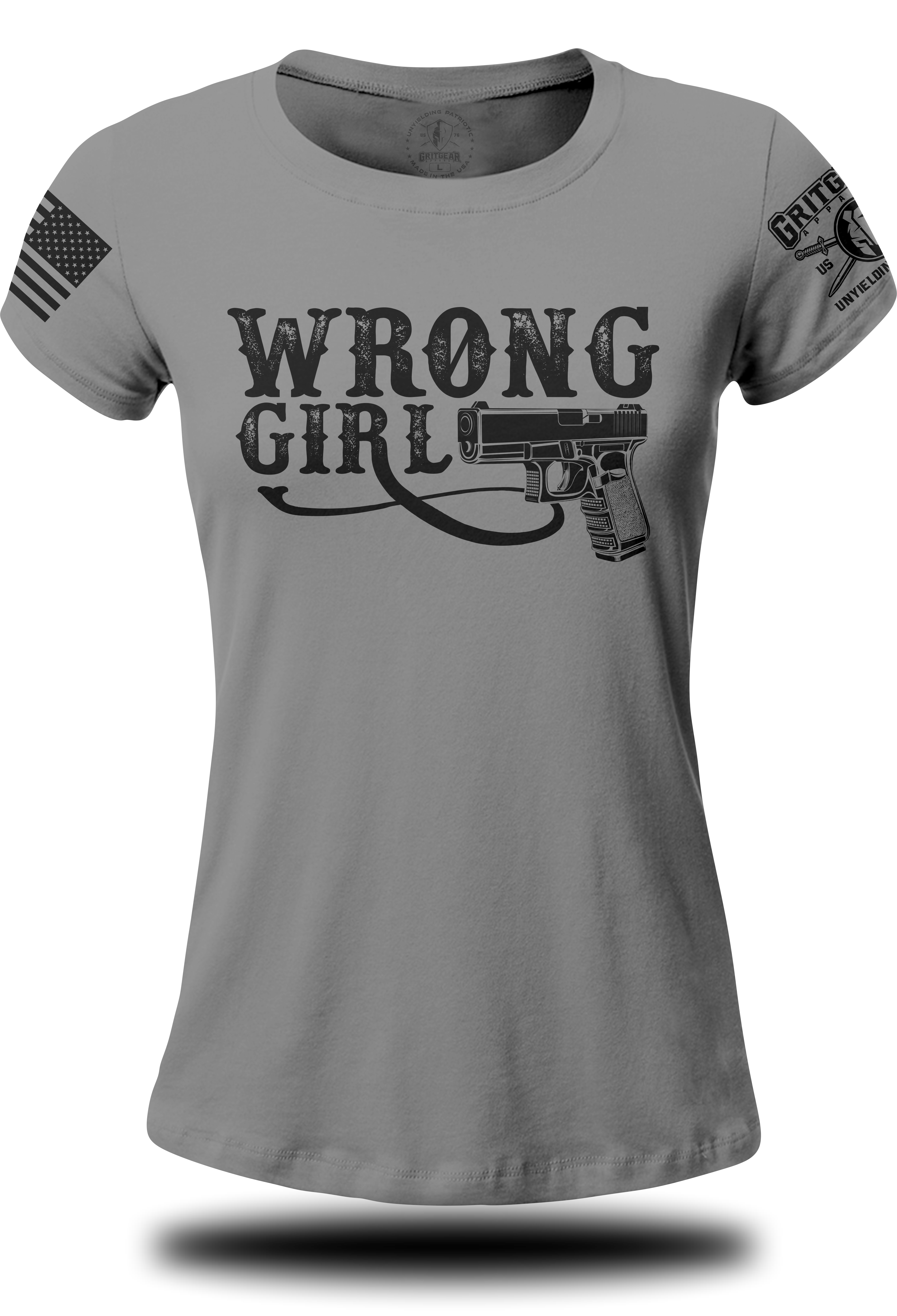 Wrong Girl With Glock T-shirt | Grit Gear Apparel