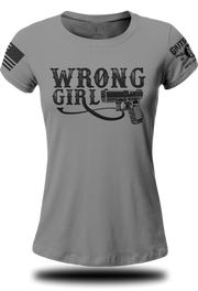 Wrong Girl With Glock T-shirt | Grit Gear Apparel