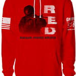 Fighting Soldier RED Hoodie | Grit Gear Apparel ®