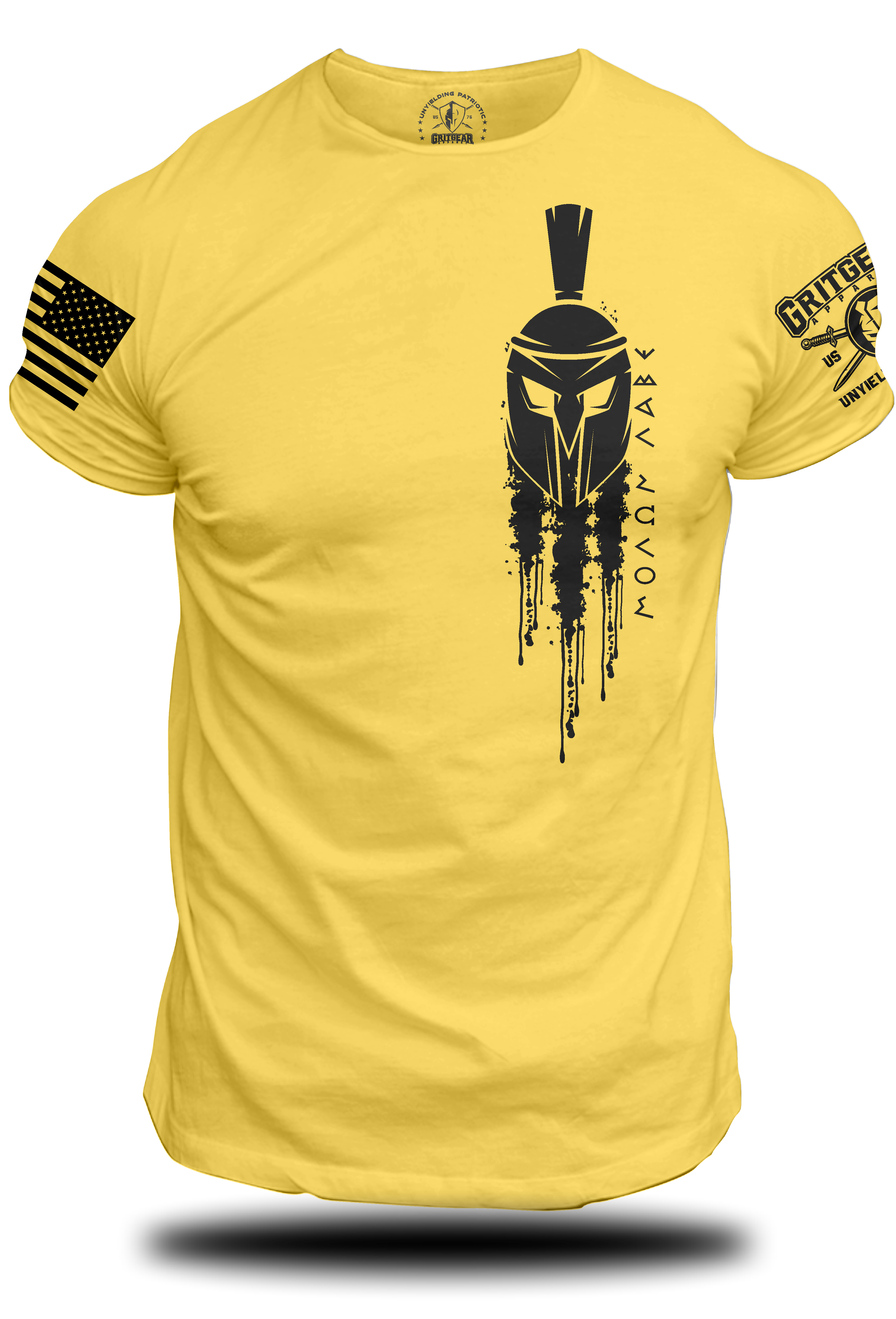 Molon Labe Helmet Side T-shirt | Grit Gear Apparel ®