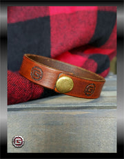 Leather We The People Bracelet Cuff | GRITGEAR Apparel