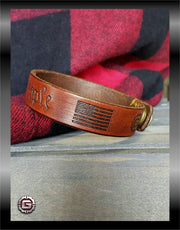 Leather We The People Bracelet Cuff | GRITGEAR Apparel